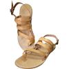 Bottega Esposito Sandali artigianali da Uomo fatti a mano con materiali di qualità: vera pelle e vero cuoio 100% Made in Italy Handmade Sandals for Man (46,5, Cuoio Naturale)