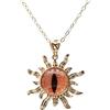 Cairui Design Drago Occhio Dinosauro Animale Occhi Gotico Placcata Oro Collane Con pendenti Donna Handmade