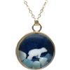 Cairui Design Bianco Orso Polare 3D Artico Polo Nord Stellato Cielo Placcato Oro 18k Collane Con pendenti Donna Handmade