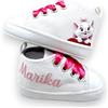 LulluLab Scarpine Neonato personalizzate con nome, primi passi, ottima idea regalo. (Minou 6-9 mesi)