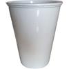 Ceramiche Angela Rinaldi - Vaso in Ceramica di Vietri Dipinto a Mano Blu Maiolica Design Terracotta Coccio Cachepot (Altezza cm 12 Diametro cm 13, Bianco)