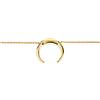 Elegant Jewel Box - Takis Pavlopoulos & Elegant jewel box Women's Double horn necklace in solid gold 9k, 14k &18k, Crescent moon necklace, Rose gold Horn pendant, 15x15mm