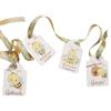 GioCandles 15 Cartellini Tag Bigliettini Personalizzati, 4 Disegni Piccole Api | Perfetti per Battesimo, Nascita, Compleanno, Baby Shower, Comunione e Cresima