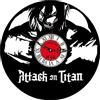 Generico Orologio in Vinile- Orologio in vinile Anime- Attack - L'attacco dei giganti- orologio Eren