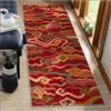 BORKOY Tappeto Lungo Rosso per Cucina e Corridoio 50X200 cm - Tappeto Runner Antiscivolo Lavabile, Stile Moderno,Morbido e Resistente per Soggiorno, Camera da Letto, Entrata e Zone Alta Percorrenza