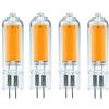 AUFWH (4PCS) Lampadina LED G4 G9 dimmerabile 3W 6W 220V Lampada LED in vetro COB Sostituisci lampadina alogena 40W 60W per lampadario a sospensione-G4-6W-220V_Bianco caldo