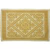 Markotex Tappeto Sardo Stuoia Passatoia tappeto bagno 100% Cotone Made In Italy prodotto in sardegna (Giallo, 3pz)