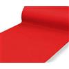 SpazioTessile Tappeto Corsia Passatoia Cerimonie Eventi Natale in Feltro Rosso Made in Italy (100x600)