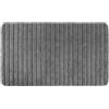 PANA® Tappeto da bagno in microfibra (60x110 cm) - Tappetino da bagno antiscivolo a righe - Ideale per doccia, WC - Colore: Antracite