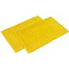 WohnDirect Set di tappetini da bagno, 2 pezzi, giallo, 70 x 120 cm, antiscivolo e lavabile, tappetino da bagno, tappetino per WC