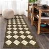 Siunwdiy Tappeto Passatoia Cucina Corridoio Antiscivolo e Lavabile, motivo a rombi Tappeto Runner Lungo 60 x 170 cm per Cucina, Ingresso, Soggiorno, Bagno