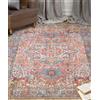 Pierre Tappeti Tappeto arredo casa ORIENTAL TABRIZ MULTICOLORE cm.95x150 riproduzione disegno persiano classico in stile vintage. Tappeto lavabile per salotto, soggiorno, camera da letto e ingresso.