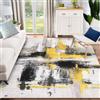 ZDLLDZ Tappeto per soggiorno, tappeto astratto lavabile, grande tappeto moderno antiscivolo a pelo corto per sala da pranzo, camera da letto (200x300 cm/79x118 pollici/tappeto)