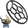 Generisch Anello da cucina per wok | Anelli di ricambio antiscivolo per fornelli | Ricambi in metallo per caffettiere, pentole, padelle e padelle