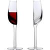Generico 1/2/4 Pezzi Bicchieri Da Vino Cristallini - Bicchieri Da Champagne In Vetro Da 140 Ml | Novità Bicchiere Da Vino A Forma Di Metà | Bicchieri Da Vino Alti Vintage In Vetro A Stelo Lungo, Mezza Tazza
