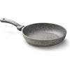 ACCADEMIA MUGNANO Padella Saltapasta Wok Antiaderente ad Induzione Cuore di Pietra 24 cm