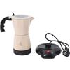 QUIOTUIR Macchina Caffè 480W Caffettiera Elettrica 300ml con Base Per 6 tazze Espresso Moka Elettrica Macchina Caffè Portatile per Casa, Festa, Caffetteria, L'ufficio, Dormitorio, Negozio Tè Al Latte