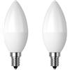 BOUBUI Lampadina a Candelabro E14 LED con Sensore di Luce dal Tramonto all Alba, 5W 400lm Bianco Freddo 6000K, per Casa Esterno Cortile Garage, può Sostituire Lampadina a Incandescente 40W, Confezione da 2