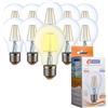 E-QUICKLY Lampadine Led E27 luce calda - 10W equivalenti 90w, 1000 lumen, Lampadina luce led calda 2700k, Lampada attacco grande, lampadina led e27 vintage, lampadine led filamento e27, 10 PZ