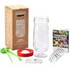Kefirko Fermentatore per verdure, 1,4 litri, per fermentare frutta, verdura, kimchi, crauti e altro, materiali privi di BPA, colore: giallo