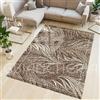 By Suardi Tappeto Living Velour Antiscivolo Dis. DALLAS col MARRONE Ideale per Soggiorno Camera Living (115x175cm)