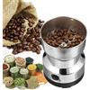 ZJchao Macinacaffè elettrico, in acciaio inox condimento caffè noci cereali macina erbe frantoio frantoio frullatore utensile da quantità di macinazione 100g/3.5oz