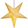 Casaria LED Stella Natale 60 cm Colore Bianco 5 Punte Batteria Decorazione Senza Fili da Appendere