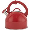 BIALETTI Bollitore, 2,5L Acciaio | Collezione Winter Wonderland, Rosso | Adatto ai piani ad Induzione