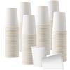 DETERMONDO Bicchieri in Carta 180 ml, 500 Pezzi, Bianchi, Monouso Compostabili, Ecologici e Biodegradabili, Per Acqua, Resistenti per Bevande Fredde e Calde, Ideali per Eventi, Feste, Catering