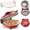 COIL Forno per pizza, macchina per pizza, attrezzature per pizza, forno da cucina, forno per pizza, diametro pietra: 31 cm, temperatura massima 420 °C, potenza: 1200 W, 230 V/60 Hz
