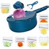 KAWAAN 11 in 1 Mandolina per Verdure Professionale, Mandolina in Acciaio Inox, Affettaverdure Manuale, Mandolina Vegetale Multifunzionale