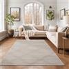 SIMPEX Tappeti a pelo corto, Unicolor - Monocroma, Tappeto Avorio, 200 x 290 cm, Tappeti in stile moderno, Tappeto soggiorno