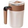 Klaisy Coperchio scorrevole Tazza di miscelazione automatica Tazza di miscelazione del caffè rotante elettrica Miscelatore per bevande con display di temperatura Tazza portatile montalatte