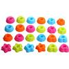 Ulalaza 24PCS Tazze da forno in silicone Ciambelle per cupcake antiaderenti Stampi per muffin Fodere per pasticceria Forniture per cucina