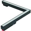 TOT ELECTRIC FARETTO PROIETTORE LED ANGOLARE 24W per Binario Magnetico elettrificato per illuminazione a bassa tensione 48V Luce Calda 3000k angolo