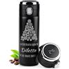 Maverton Tazza termica caffè tè 400 ml - incisione personalizzata e display led della temperatura - bottiglia termica in acciaio inox con coperchio one-touch - per feste - sere invernali