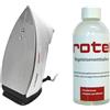 Rotel Professional Extra Original ferro da stiro a vapore blu Ed. Ferro da stiro a vapore con piastra in ceramica, 800 W, 300 ml, con decalcificante per ferro da stiro rosso 500 ml Nero