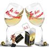 Aurìca Set 2 Calici Vino Personalizzati IO HO RAGIONE… - Calici Perfetti Per Lei E Lui Per Un Brindisi Romantico E Allegro - Bicchiere Piegato Con Confezione Regalo Inclusa
