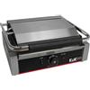 KuKoo - Piastra per Panini Professionale con Griglia Rigata, 2200W, 50-300°C, Acciaio Inox e Griglia in Ghisa per Hamburger, Sandwich con Spazzola Gratis