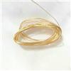 HDJSDB Filo di rame placcato oro 18K per la creazione di gioielli, filo per perline fai da te, artigianato fatto a mano all'ingrosso - placcato oro 18K - 0,7 mm - 5 metri