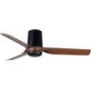 FARO BARCELONA Faro MINI Punt Tub Small Ventilatore da soffitto CC in legno scuro, nero, 6 velocità