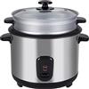 Melchioni Family | Cuociriso Elettrico con Vaporiera JASMINE, Capacità 1,8L, Pentola Interna Antiaderente, Coperchio in Vetro, Spegnimento Automatico, 700W, Accessori Inclusi