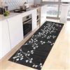 Siunwdiy Nero Bianco Moderno Tappeto Corridoio Antiscivolo Tappeto da Cucina Lavabile Tappeto Passatoia 40x300cm Tappeti Runner per Corridoio Tappeto Runner Lungo Tappeto per Cucina, Corridoio, Entrata