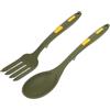 GALPADA Set Forchettone Silicone Cucina per Pasta, Cucchiaio in Silicone Verde | Resistente al Calore, Bordi Lisci e Arrotondati, senza Bava, per Campeggio e Hotel