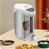 WSIKGHU Caraffa termica elettrica da 4 litri, erogatore di acqua calda, bollitore, teiera, 750 W, in acciaio inox, thermos (grigio)