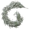 Joygoodta Ghirlanda di pino di Norfolk, ghirlanda di pino di Norfolk Real Touch 5, 9 piedi di cedro bianco delle nevi artificiale realistico per decorazioni natalizie per caminetto