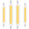 Generico Lampadine R7S LED 189mm Dimmerabile, Lampada LED 189mm 30W R7S Sostituisce Alogena 300W J189, 3000LM, Lampadina LED R7S 189mm Luce Freddo 6000K, Doppia Estremità COB Luce Lineare Proiettore, 4 pezzi