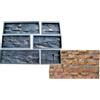 SvitMolds Stampo in calcestruzzo Muro Pietra Gesso Cemento Piastrelle Decor ABC Plastica Set 6 pz W22