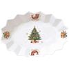 EASY LIFE Piatto ovale di natale in porcellana Christmas Tale 25x17 cm