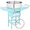 Royal Catering Candy Floss Maker Macchina per Zucchero Filato con Carrello RCZK-1200-BG (52 cm, 1.200 W, in Acciaio Inox, Misurino incluso, 1 porzione in 30-60 s, Turchese)